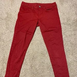 Women’s Size 6 Red American Eagle Skinny Jean